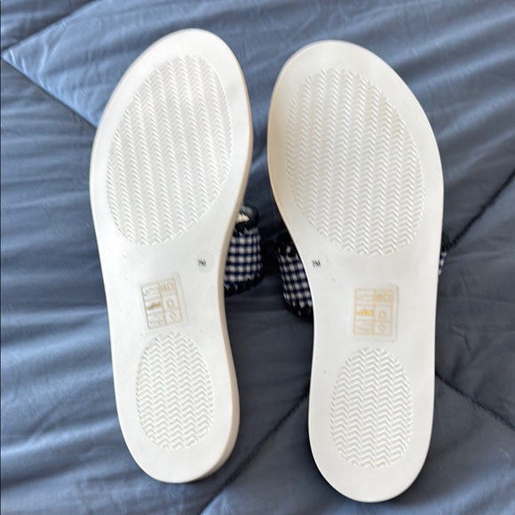 Jack Rogers Blue Sandals with Gingham Pattern - Picture 2 of 2